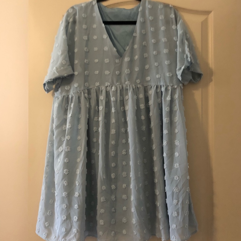 New v neck baby doll dress